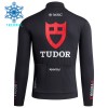 Cykeltøj Langærmet + Bib Cykelbukser Vinter 2026 Tudor Pro Cycling Team Sort
