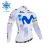 Cykeltrøje Langærmet Vinter 2026 Movistar Team Hvid