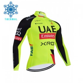 Cykeltrøje Langærmet Vinter 2026 UAE Team Emirates XRG Gul