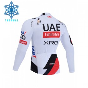 Cykeltrøje Langærmet Vinter 2026 UAE Team Emirates XRG Hvid