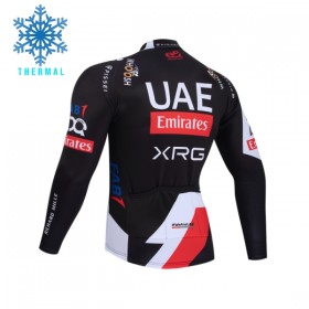 Cykeltrøje Langærmet Vinter 2026 UAE Team Emirates XRG Sort