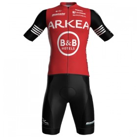 Cykeltøj + Cykelshorts 2025 Arkea-B B Hotels Rød