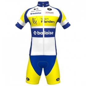 Cykeltøj + Cykelshorts 2025 Flanders Baloise Hvid