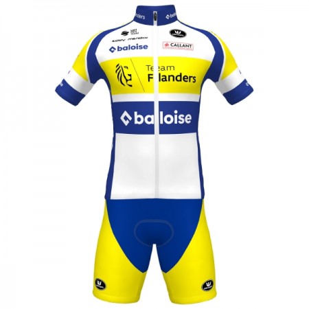 Cykeltøj + Cykelshorts 2025 Flanders Baloise Hvid