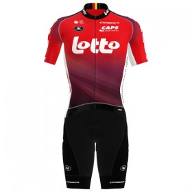 Cykeltøj + Cykelshorts 2025 Lotto Rød