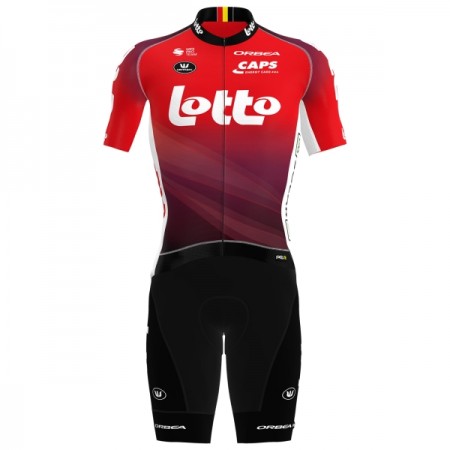 Cykeltøj + Cykelshorts 2025 Lotto Rød Cykeltøj + Cykelshorts 2025 Lotto Rød