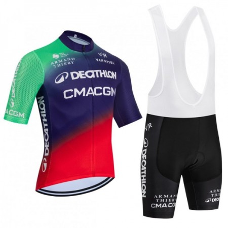 Cykeltøj + Cykelshorts 2026 Decathlon CMA CGM Blå
