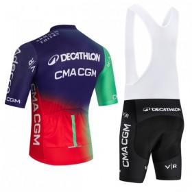 Cykeltøj + Cykelshorts 2026 Decathlon CMA CGM Blå