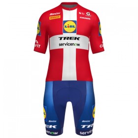 Cykeltøj + Cykelshorts 2026 Lidl-Trek Danish Champion Rød