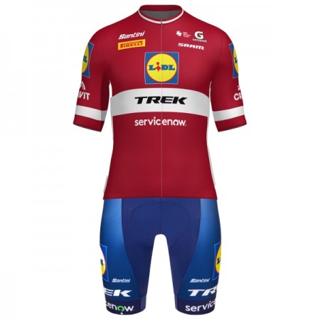 Cykeltøj + Cykelshorts 2026 Lidl-Trek Latvian Champion Rød Cykeltøj + Cykelshorts 2026 Lidl-Trek Latvian Champion Rød