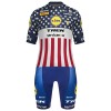 Cykeltøj + Cykelshorts 2026 Lidl-Trek US-American Champion Blå Cykeltøj + Cykelshorts 2026 Lidl-Trek US-American Champion Blå