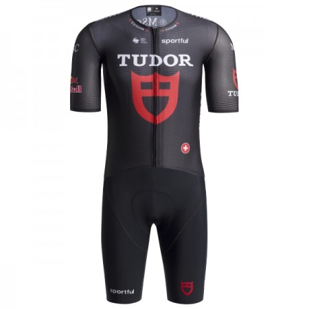 Cykeltøj + Cykelshorts 2026 Tudor Pro Cycling Team Sort Cykeltøj + Cykelshorts 2026 Tudor Pro Cycling Team Sort
