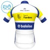 Cykeltøj + Cykelshorts Børn 2025 Flanders Baloise Hvid
