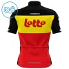 Cykeltøj + Cykelshorts Børn 2025 Lotto Belgisk Mesterskab Rød