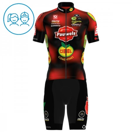 Cykeltøj + Cykelshorts Børn 2025 Pauwels Sauzen Cibel Clementines Rød Cykeltøj + Cykelshorts Børn 2025 Pauwels Sauzen Cibel Clementines Rød