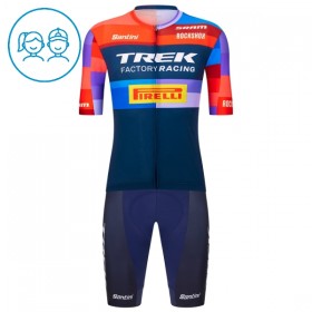 Cykeltøj + Cykelshorts Børn 2025 Trek Factory Racing Blå