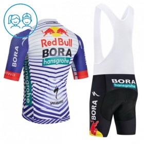 Cykeltøj + Cykelshorts Børn 2026 BORA-Hansgrohe Bull Rød Hvid