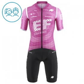 Cykeltøj + Cykelshorts Børn 2026 EF Education Lyserød