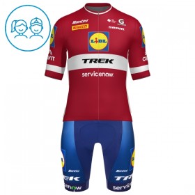 Cykeltøj + Cykelshorts Børn 2026 Lidl-Trek Latvian Champion Rød