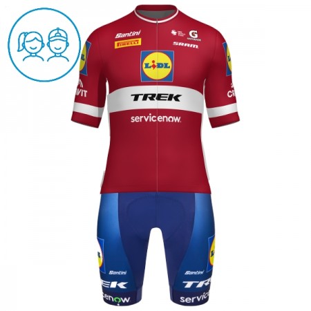 Cykeltøj + Cykelshorts Børn 2026 Lidl-Trek Latvian Champion Rød Cykeltøj + Cykelshorts Børn 2026 Lidl-Trek Latvian Champion Rød