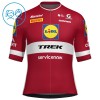 Cykeltøj + Cykelshorts Børn 2026 Lidl-Trek Latvian Champion Rød