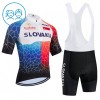 Cykeltøj + Cykelshorts Børn 2026 Slovakia Hvid