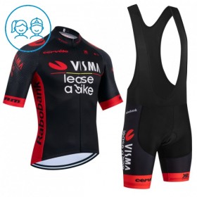 Cykeltøj + Cykelshorts Børn 2026 Visma Lease A Bike Sort