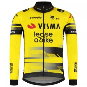 Cykeltøj Langærmet + Bib Cykelbukser 2025 Visma Lease A Bike Gul