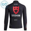Cykeltøj Langærmet + Bib Cykelbukser Børn 2026 Tudor Pro Cycling Team Sort