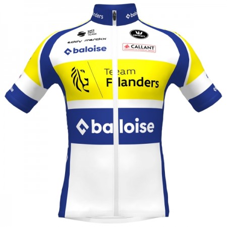 Cykeltrøje 2025 Flanders Baloise Hvid
