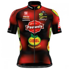 Cykeltrøje 2025 Pauwels Sauzen Cibel Clementines Rød