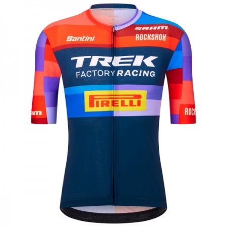 Cykeltrøje 2025 Trek Factory Racing Blå