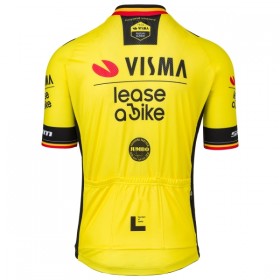 Cykeltrøje 2025 Visma Lease A Bike Belgisk Mesterskab Gul