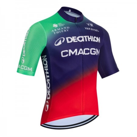Cykeltrøje 2026 Decathlon CMA CGM Blå