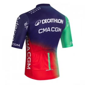 Cykeltrøje 2026 Decathlon CMA CGM Blå
