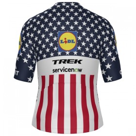Cykeltrøje 2026 Lidl-Trek US-American Champion Blå