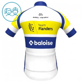 Cykeltrøje Børn 2025 Flanders Baloise Hvid