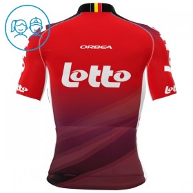 Cykeltrøje Børn 2025 Lotto Rød