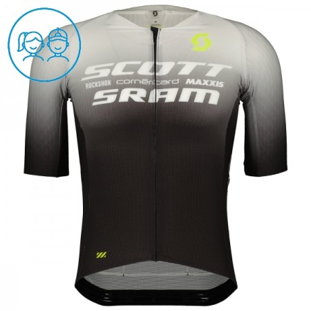 Cykeltrøje Børn 2025 Scott Sram Sort Cykeltrøje Børn 2025 Scott Sram Sort