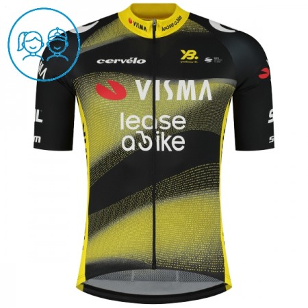 Cykeltrøje Børn 2025 Visma Lease A Bike Sort Cykeltrøje Børn 2025 Visma Lease A Bike Sort