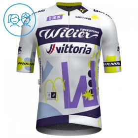 Cykeltrøje Børn 2025 Wilier Vittoria MTB Factory Team Hvid