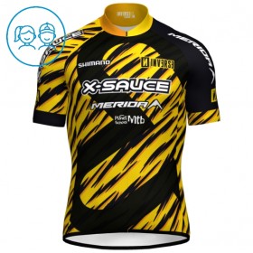 Cykeltrøje Børn 2025 X-Sauce Factory Team Sort