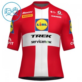 Cykeltrøje Børn 2026 Lidl-Trek Danish Champion Rød