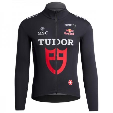Cykeltrøje Langærmet 2026 Tudor Pro Cycling Team Sort Cykeltrøje Langærmet 2026 Tudor Pro Cycling Team Sort