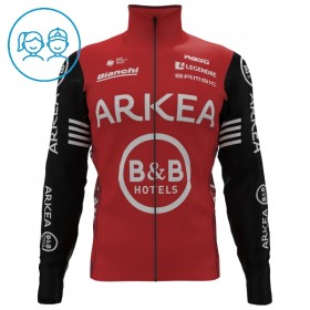 Cykeltrøje Langærmet Børn 2025 Arkea-B B Hotels Rød