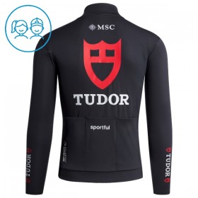 Cykeltrøje Langærmet Børn 2026 Tudor Pro Cycling Team Sort