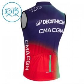 Cykelvest Børn 2026 Decathlon CMA CGM Blå