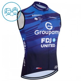 Cykelvest Børn 2026 Groupama FDJ Blå