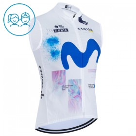 Cykelvest Børn 2026 Movistar Team Hvid