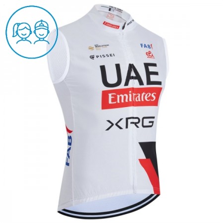 Cykelvest Børn 2026 UAE Team Emirates XRG Hvid